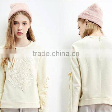 Female Money Sets Milk Yellow Round Collar Fleece photo-2