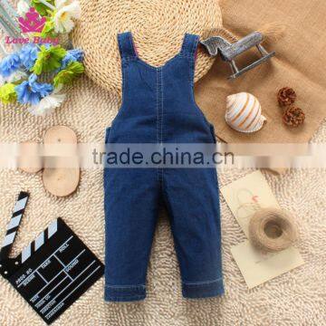 New Design Baby Jeans Cute Overalls Children Denim Overalls Baby Fashion Strap Jeans photo-3