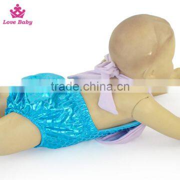 Stylish Fish Scale Baby Swimwear Kids Boutique Swimsuit Set photo-4