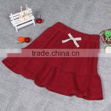 S32306W 2016 Wholesale Brand New Girls Knitted Draped Skirt Kids Winter Kids Girls Sweet Skirt photo-3