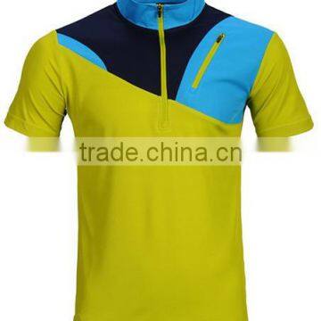 100% Polyester Mens Short Sleeve Sports Casual Custom Colour T-shirts Men Clothing Collar Shirts photo-3