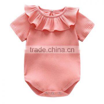 High Quality 3m-24m Short Sleeve Baby Girl Princess Onesie Baby Clothes Free Ship photo-2