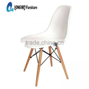 LS-4001 Modern Style White Polypropylene Plastic Chair Wholesale Price photo-2
