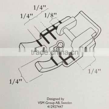 Clear 1/4" Piecing Foot For Viking Group 1-7 #4129274-47 photo-4