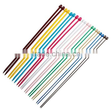 (2.0mm-6.5mm)Plastic Steel Knitting Needle Multicolor 37cm long, 1 Set