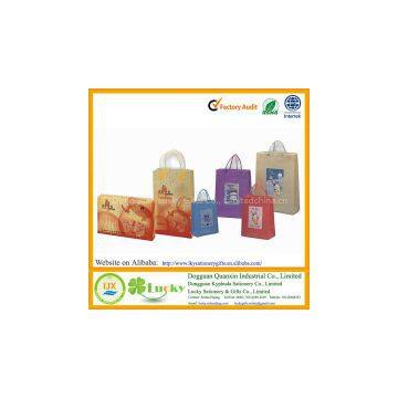 Plastic PP Promotional Shopping Bags with stripe