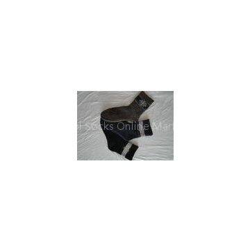 Angora Wool Mens Seamless Socks / Male Dress Socks For Winter