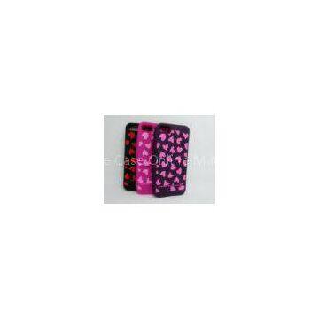 Water-proof Cool Silicone Cell Phone Case Rose Red / Iphone 4S Covers