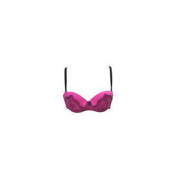 Gorgeous Jacquard Satin Push up Demi Bra for Young Lady / Girls