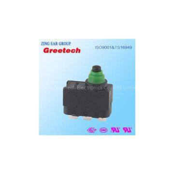 Greetech G3 Pin Plunger Short Solder Terminal 12V Waterproof Micro Sanp Action Switch