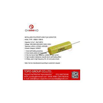 Axial film capacitor 205j 400v