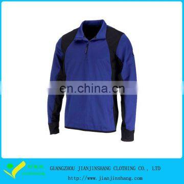 Black Blue Color Combination 100% Polyester Pullover Team Hoodies