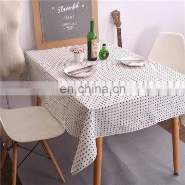 Simple Home Hotel Rectangle White Linen Tablecloth