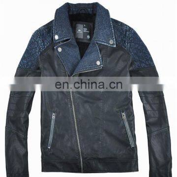 Good quality mens custom design yamaha leather jacket