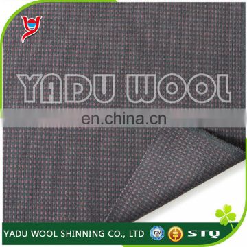 Wholesale plaid fabric / woven wool fabric for winter overcoat