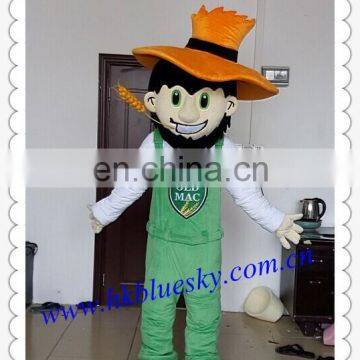 2014 Custom farmer mascot costume for sale