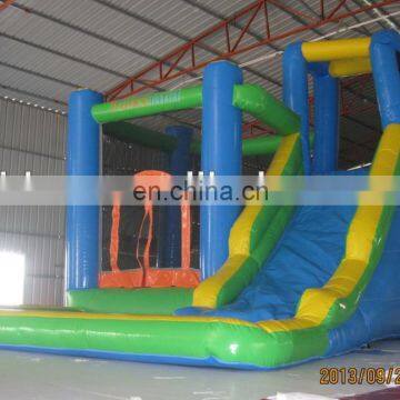 2014 new design inflatabe bouncer with slide, commercial inflatable combo, inflatables NC054