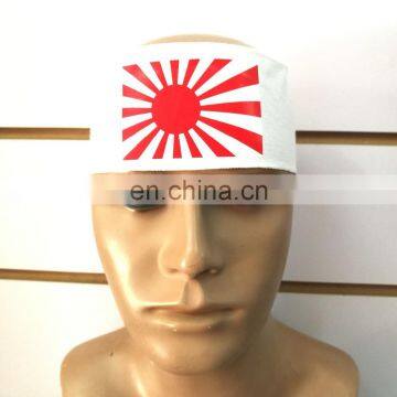 JAPANESE RISING SUN HACHIMAKI HEADBAND WHITE COLOR