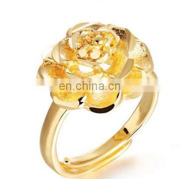 Europe and the United States queen style peony opening ring bride accessories