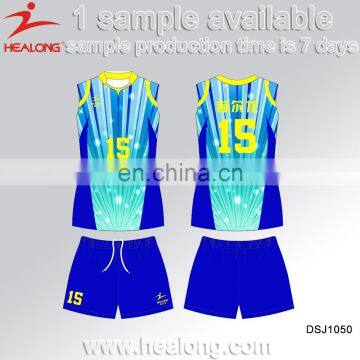 Custom Design Your Own Sleeveless Sublimation Volleyball Uniform