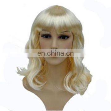 MCW-0408 Party Masquerade synthetic long women Hot curly blond wig