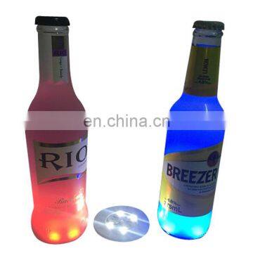 flashing led light pad for beer/vodka bottle