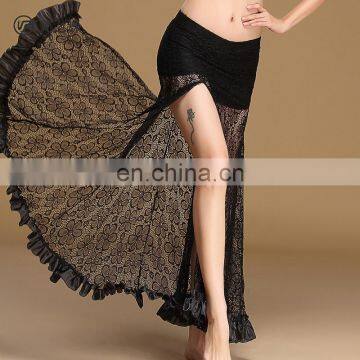 Q-6057 Spainish Sexy Lace Long Lady Belly Dance Skirt photo-2