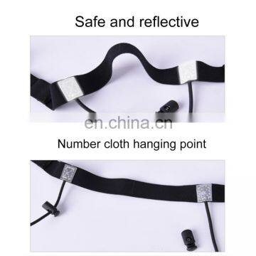 Leather Buckle Running Slimming Belt AONIJIE Unisex Marathon Running Race Number Belt With Holder Belt photo-4
