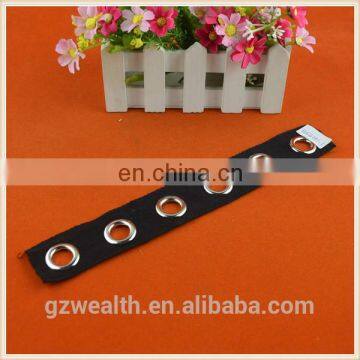 hot sale cotton herringbone eyelet tape for clothing