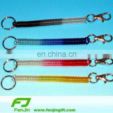 colorful plastic spring coil lanyard