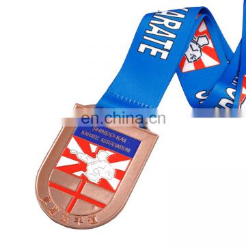 Cheap wholesale souvenir gold award karate sports medal custom made