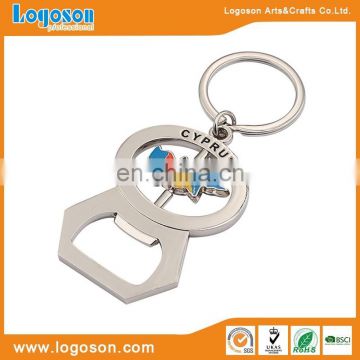 Hot sales custom souvenir gifts CYPRUS bottle opener key chains