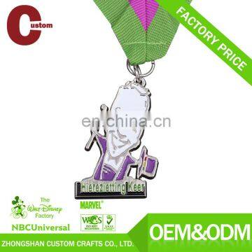 Custom wholesale 3D logo metal kids race medal