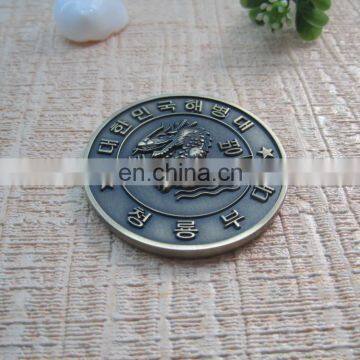 Epoxy Silver Metal Coin With Custom Design Eagle Shape Metal Challenge Souvenir Coin photo-4