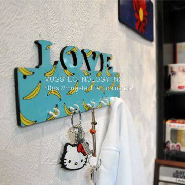 Sublimation MDF Key Holder With LOVE Words photo-2