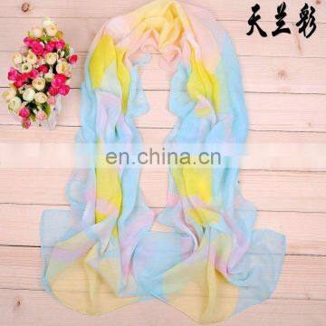 Wholesale Cheap Fancy Chiffon Printed Shawl Scarf photo-4