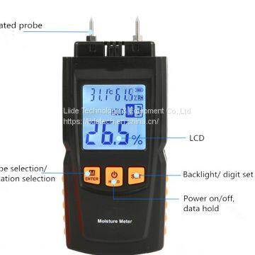 LM161 Handheld Digital Wood Moisture Meter With Integrated Probe photo-3