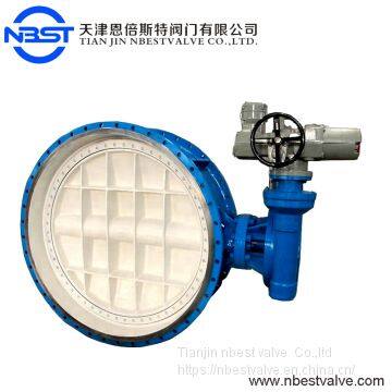 Manual Operated Butterfly Valve Flange Triple Eccentric D943H-300LBC DN1000