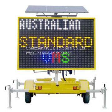 LED VT Series  VMS Trailer Display   LED display stand for Advertising   China Front Access LED Display
