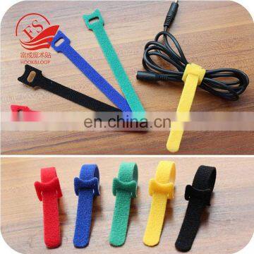 Reusable cable tie microfiber hook and loop cable straps