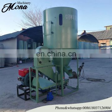 poultry animal feed mixing and crushing machine