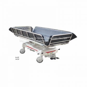 AG-HS023 Hydraulic Patient Medical Hospital Bath Bed Stainless Steel Stretcher