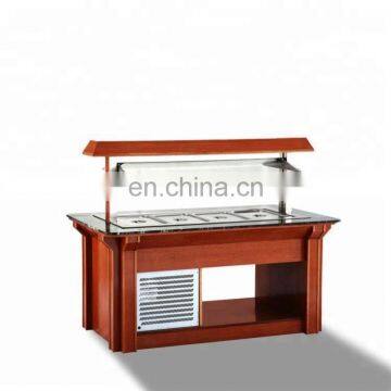 Cold displays restaurant buffet equipment / Salad Bar Cooler guangzhou manufacturers