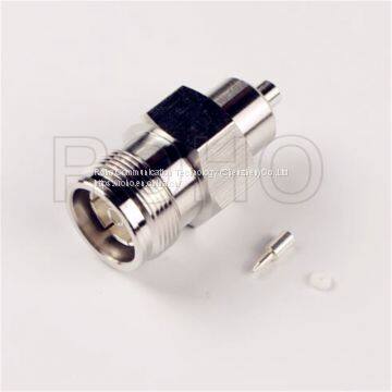 Straight 4.3/10 Mini DIN Female Jack Solder RF Coaxial Connector for Rg402 141'' Cable photo-2