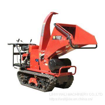 mini crawler type diesel engine wood shredder