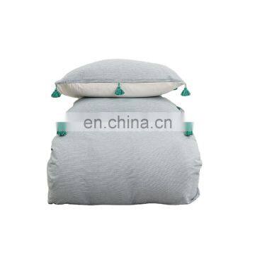 Wholesale Bohemia Style Comfortable Bed Sheet King Size Bedding Set With Pompom Fringe photo-2