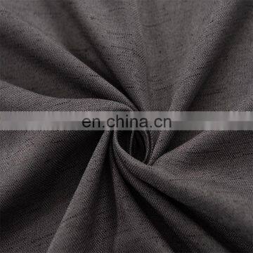 Best Prices Custom European Style Plain Color Woven Luxury Faux Linen Polyester Curtain Fabric For Living Room photo-6