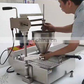 Automatic mini donut fryer 3 shape mini lokma donut ball machine pon de ring donut making machine