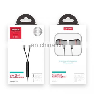 JOYROOM EL114 new products 3.5mm customized wired earphone for smart phone