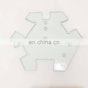 Customized high quality irregular shape Tempered Glass